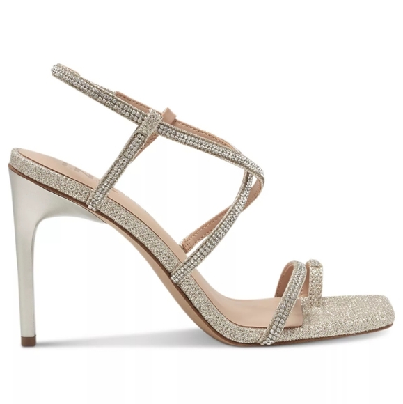 INC International Concepts Arti Strappy Dress Sandals Champagne 9.5 - Picture 3 of 8